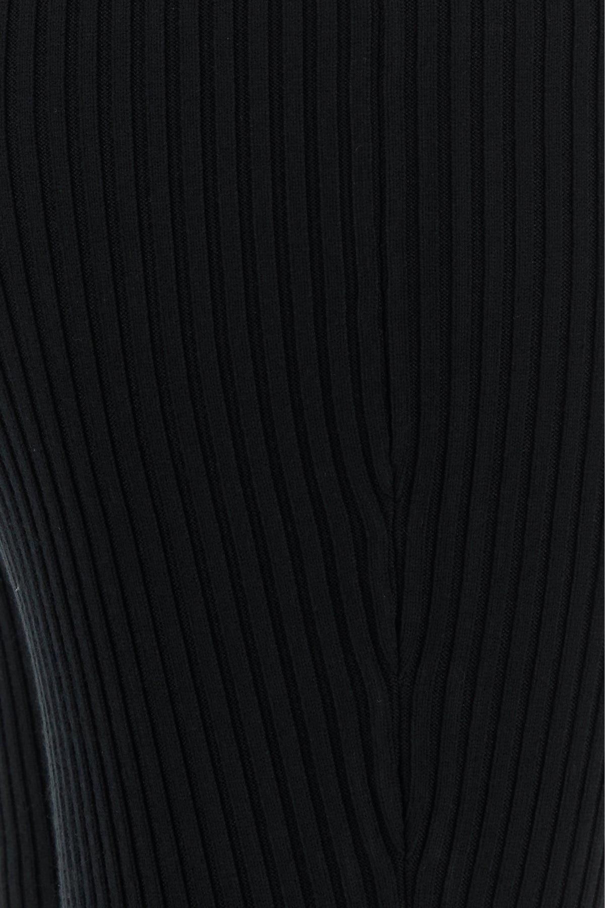 Black knit flared leg pant - 3
