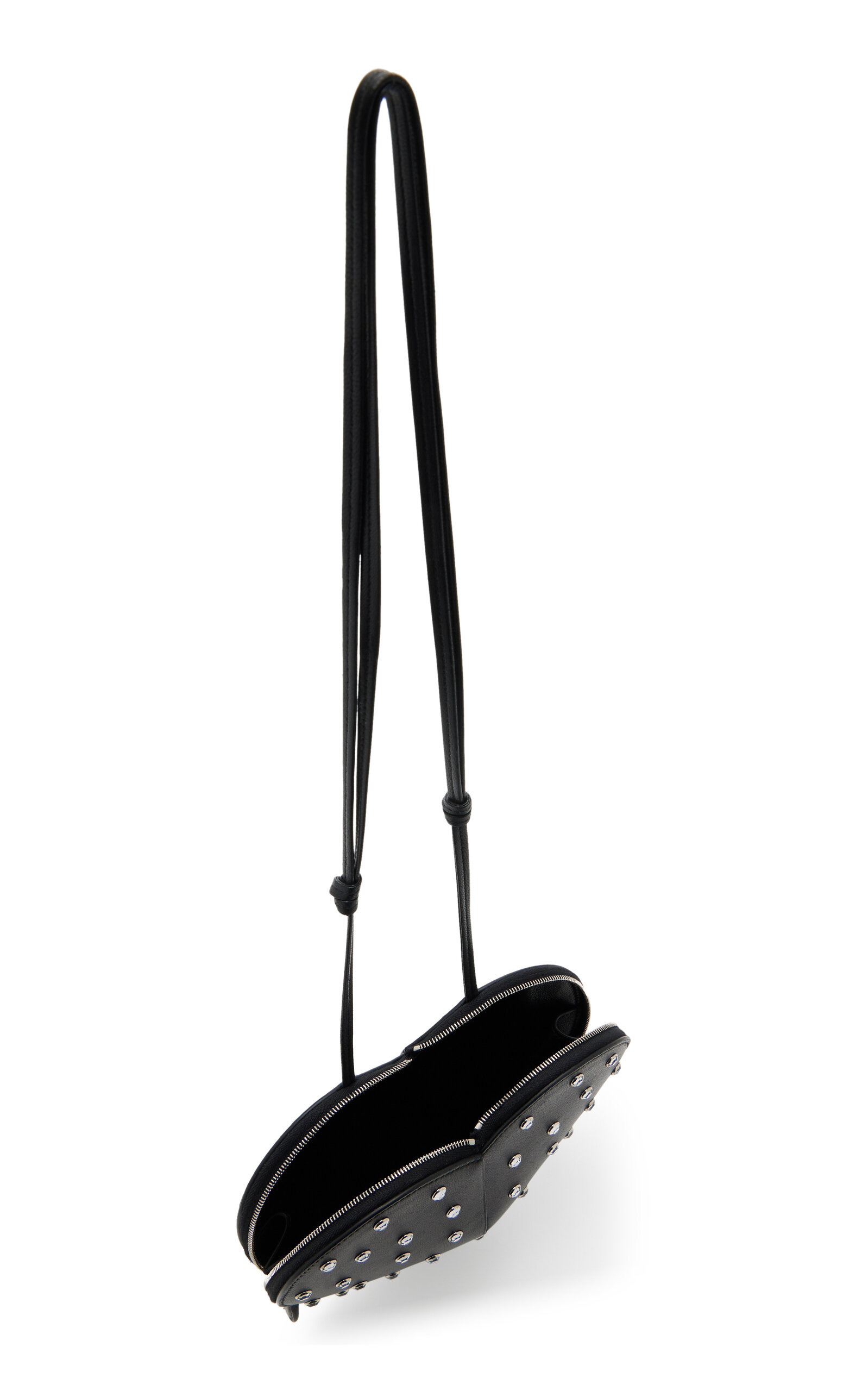 Le Coeur Studded Leather Crossbody Bag black - 6