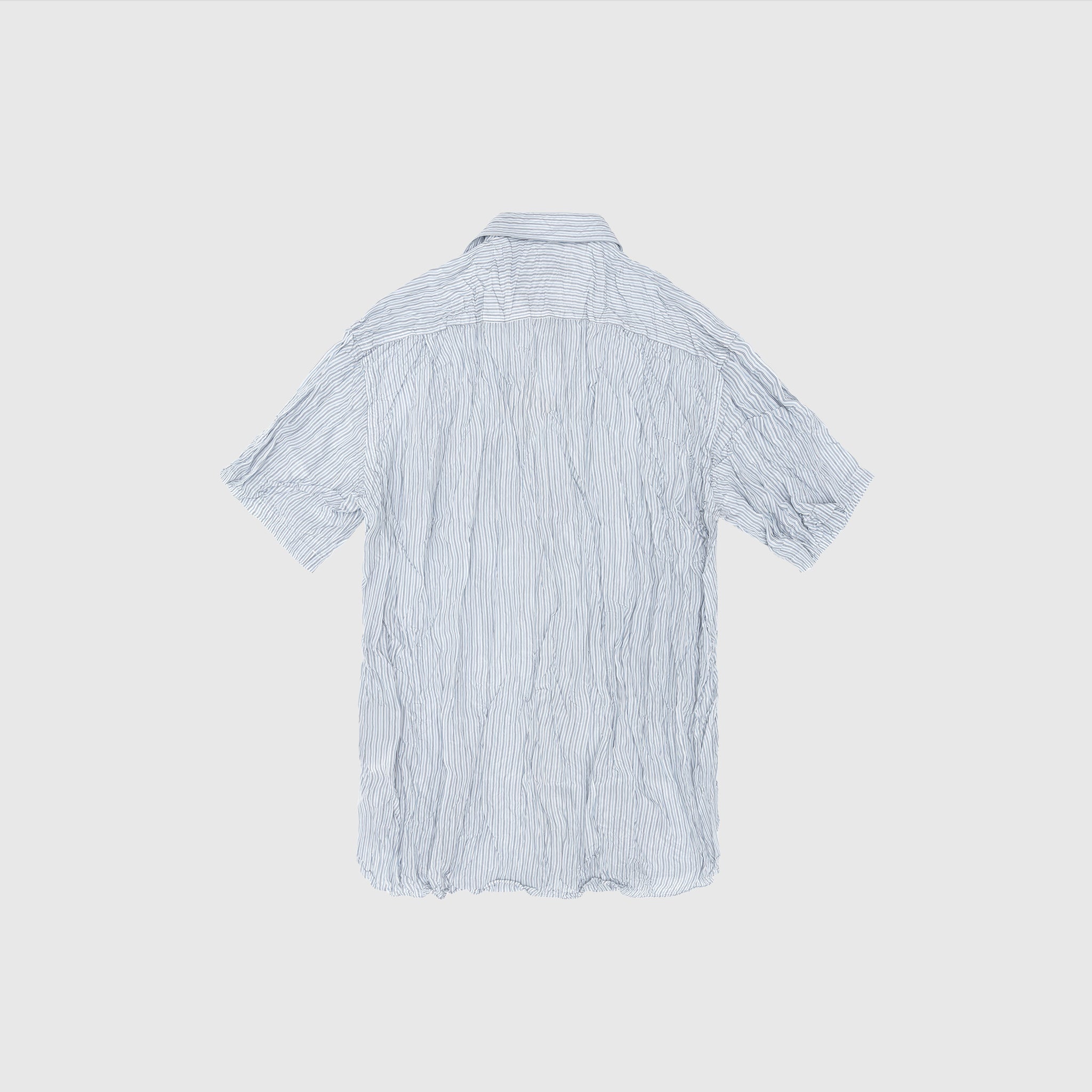 PALE BLUE STRIPED S/S SHIRT - 6