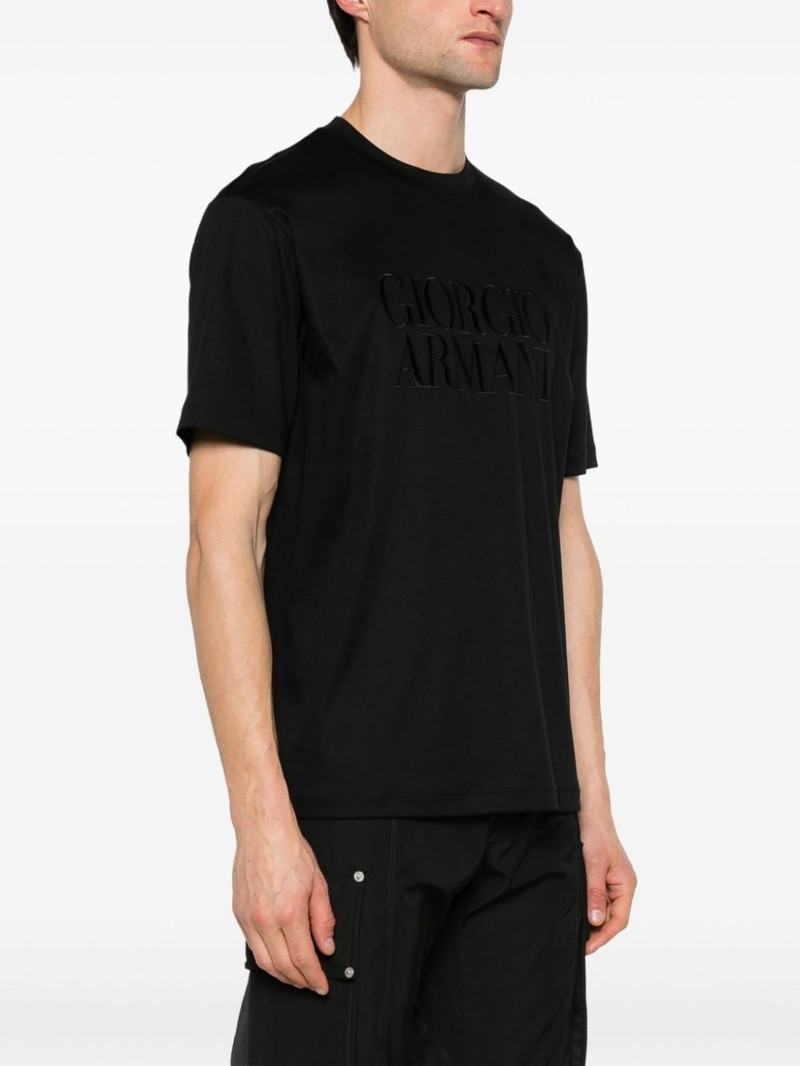 logo-embroidered cotton T-shirt 3