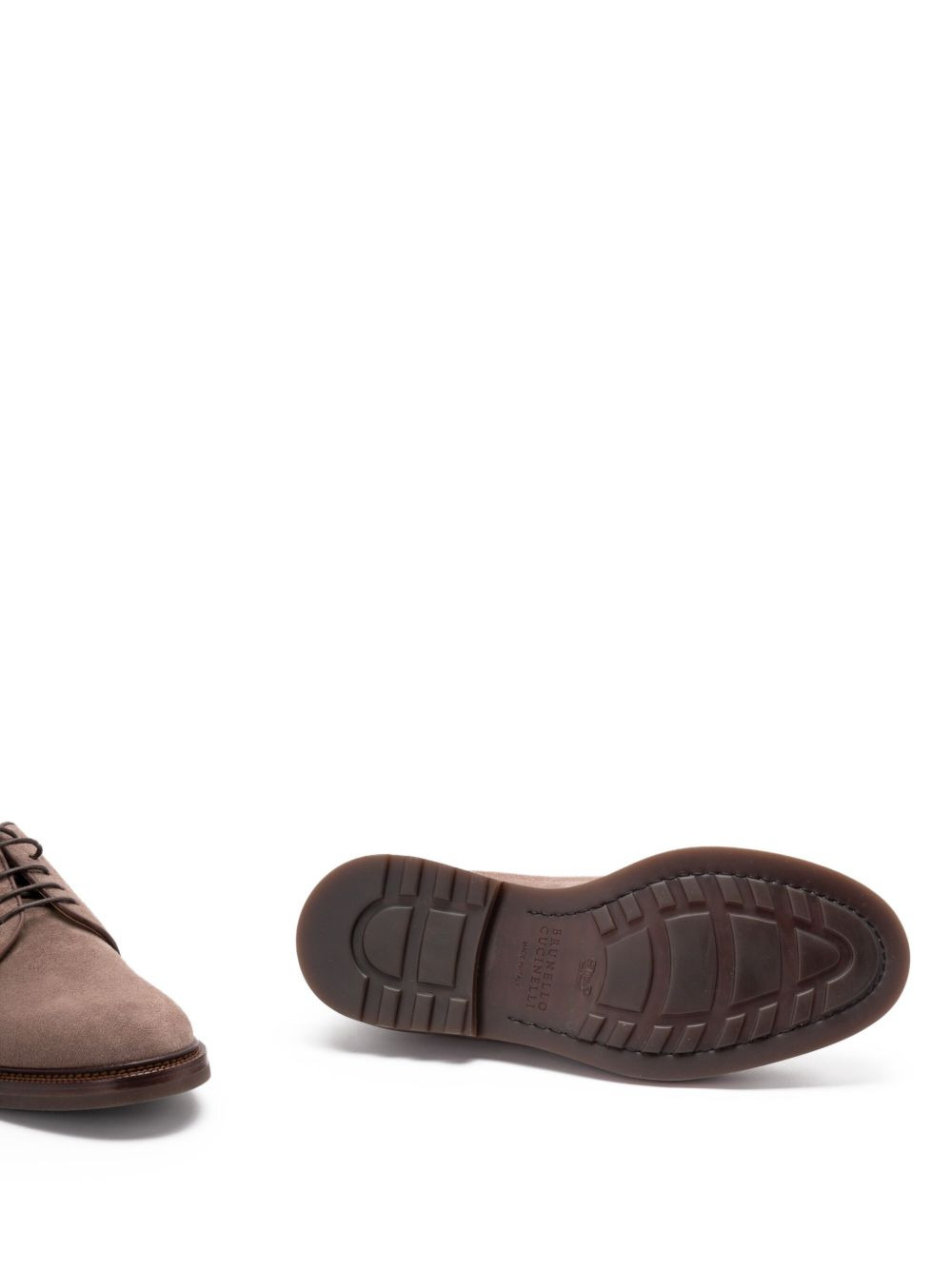 Suede Leather Lace-Up Shoes - 5