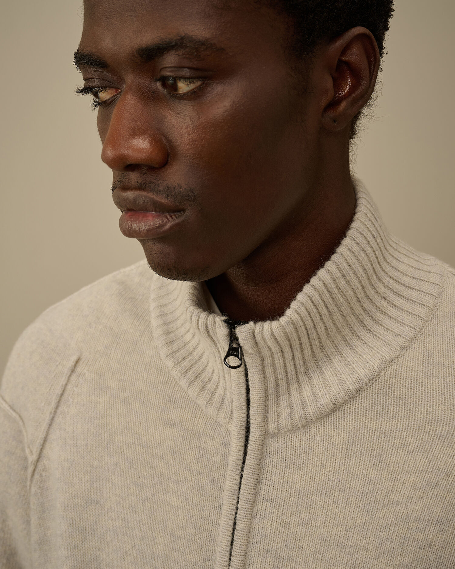 Lambswool GRS Full Zip Sweater - 6