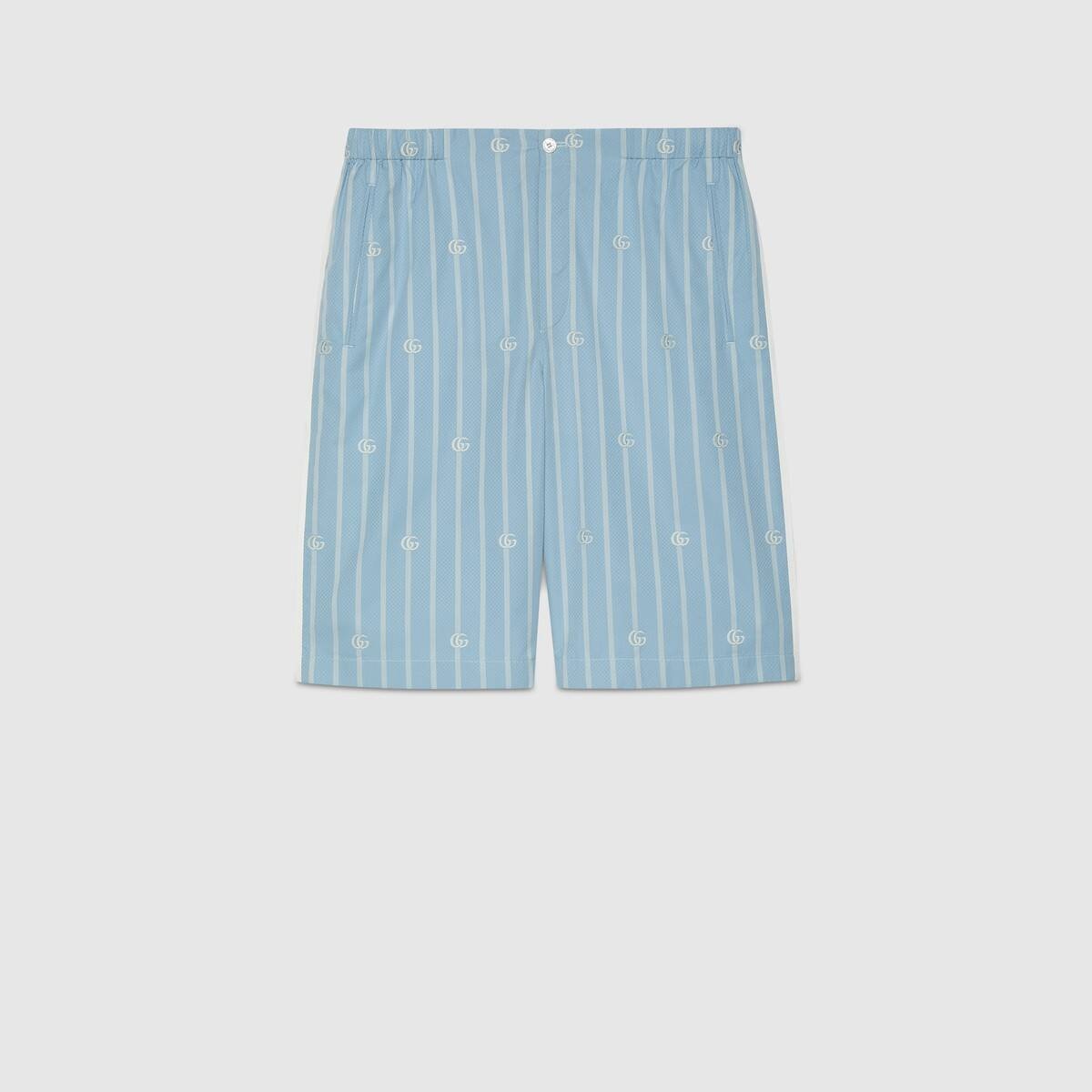 Double G stripe cotton shorts - 1