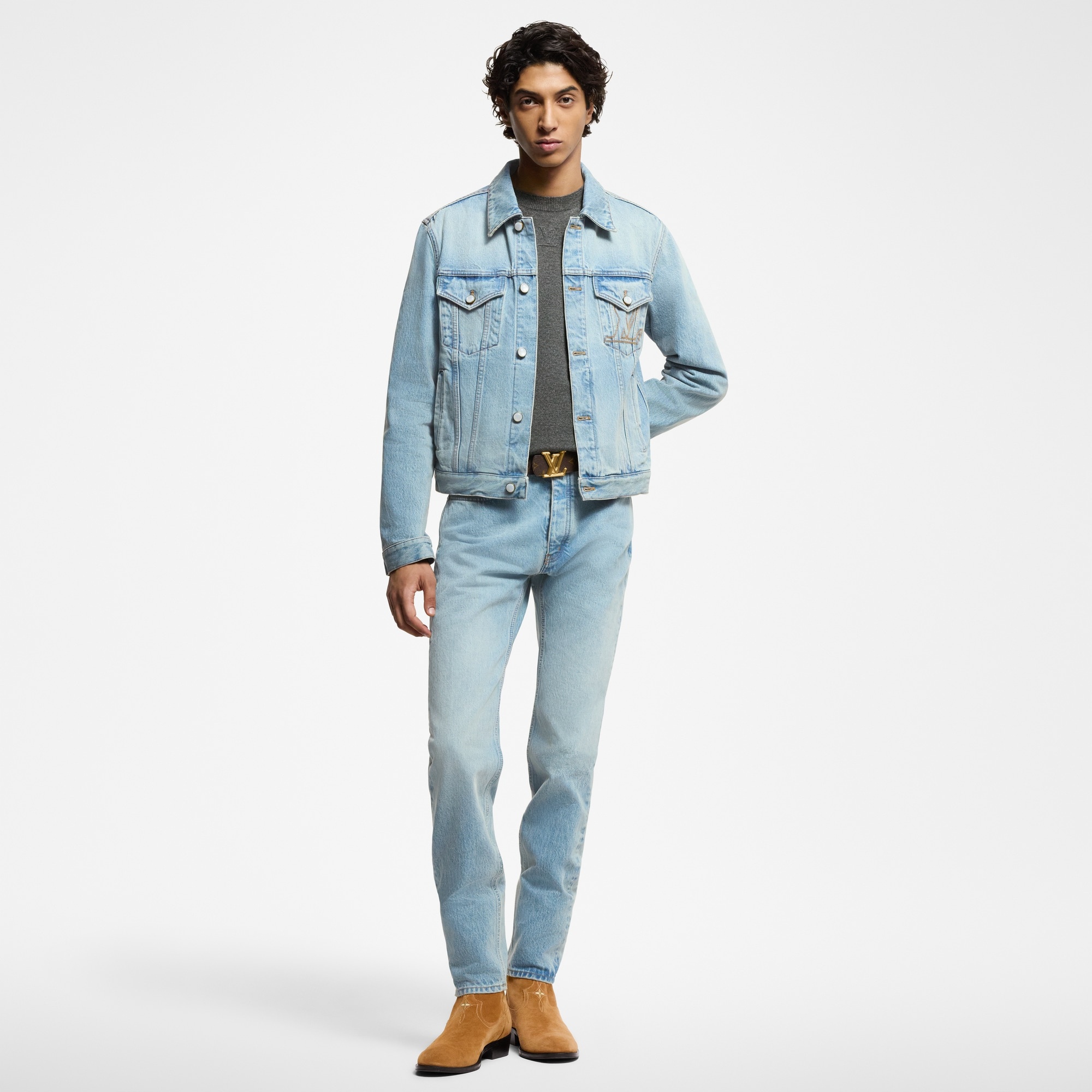 Slim Fit Denim Pants - 4