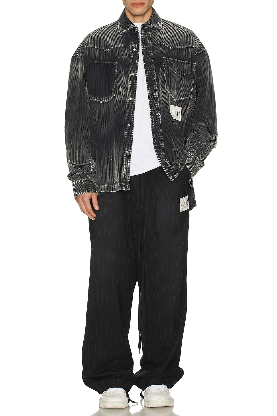 Aged Wide Trousers - 6
