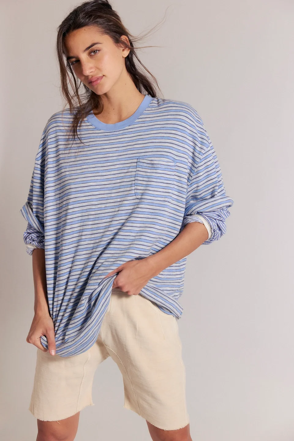 We The Free All Love Striped Pocket Tee - 1