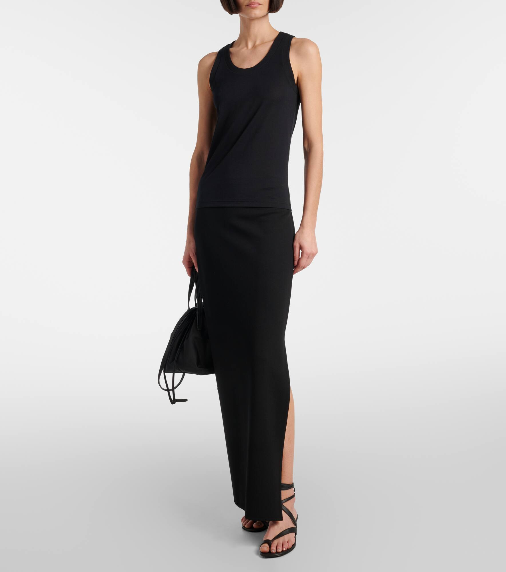 Isha cotton-blend jersey tank top - 2