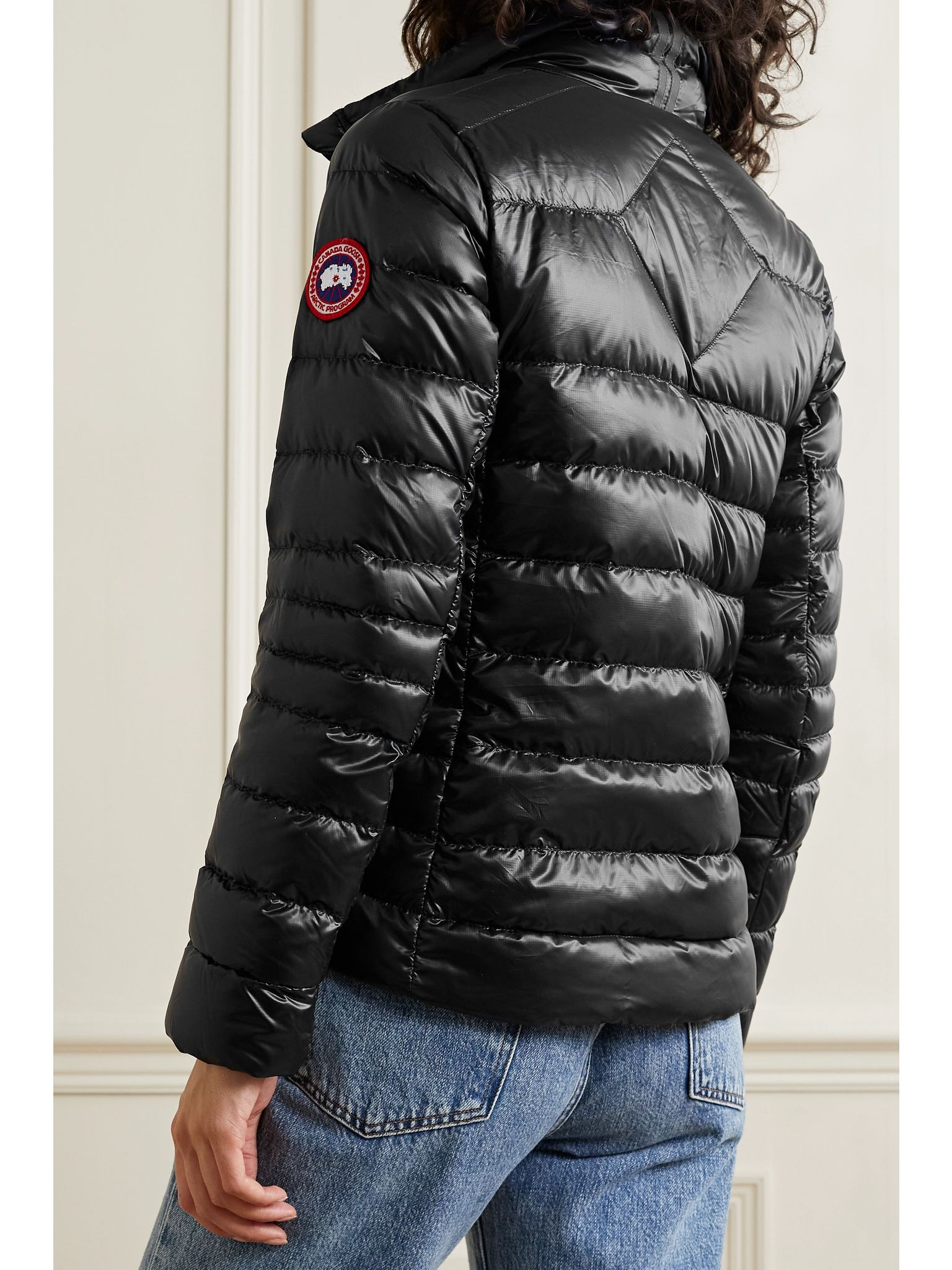 Cypress quilted recycled ripstop down jacket Black - 3