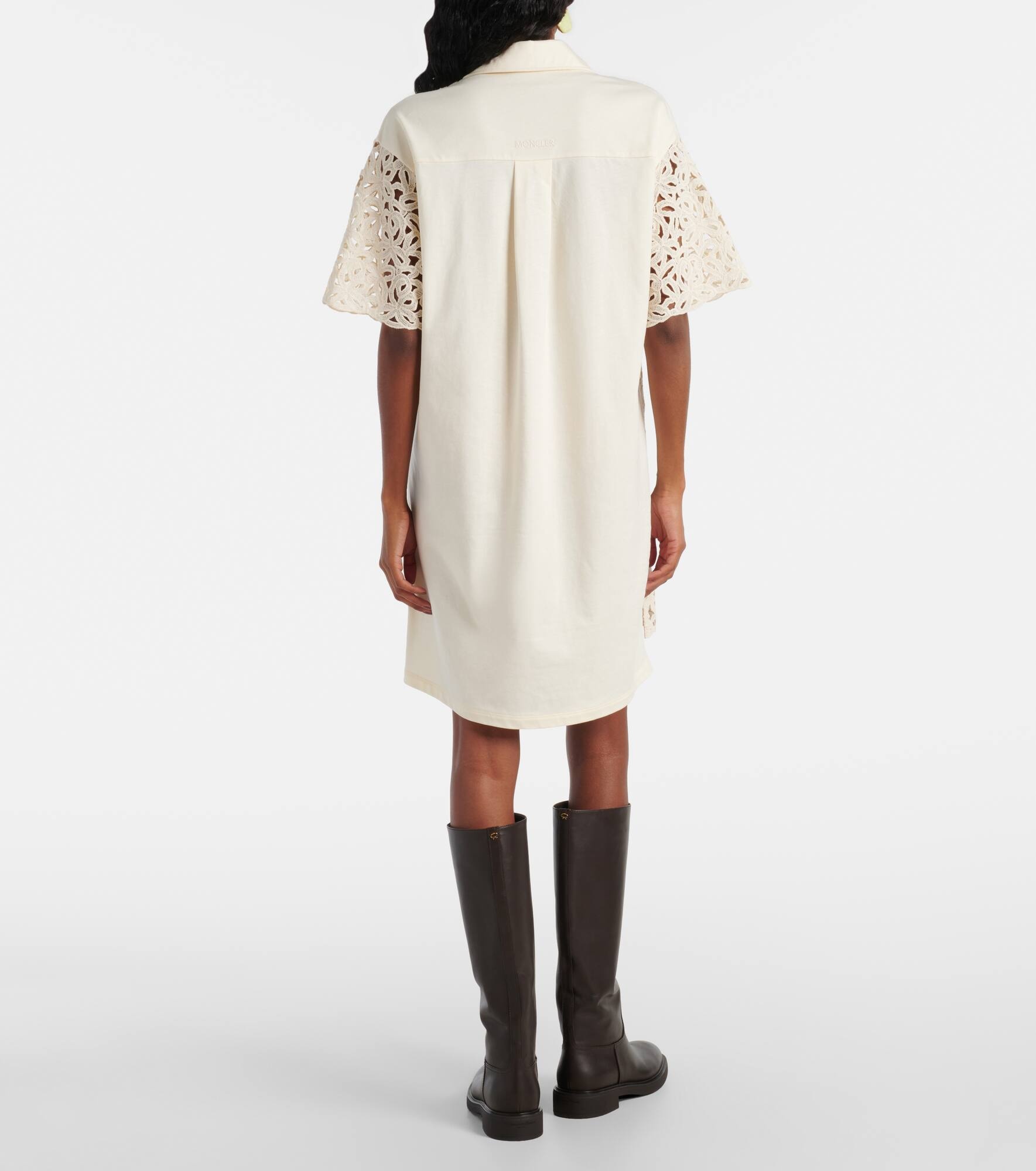 Cotton-blend lace minidress - 3