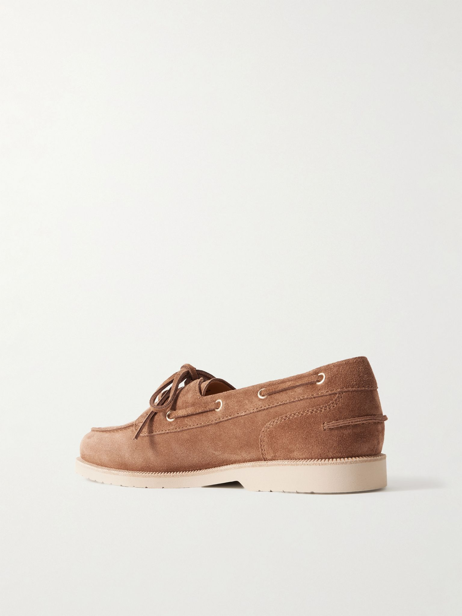 Suede Boat Shoes Brown - 4