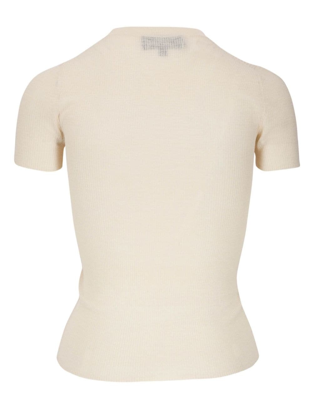 Hettie ribbed silk T-shirt - 2