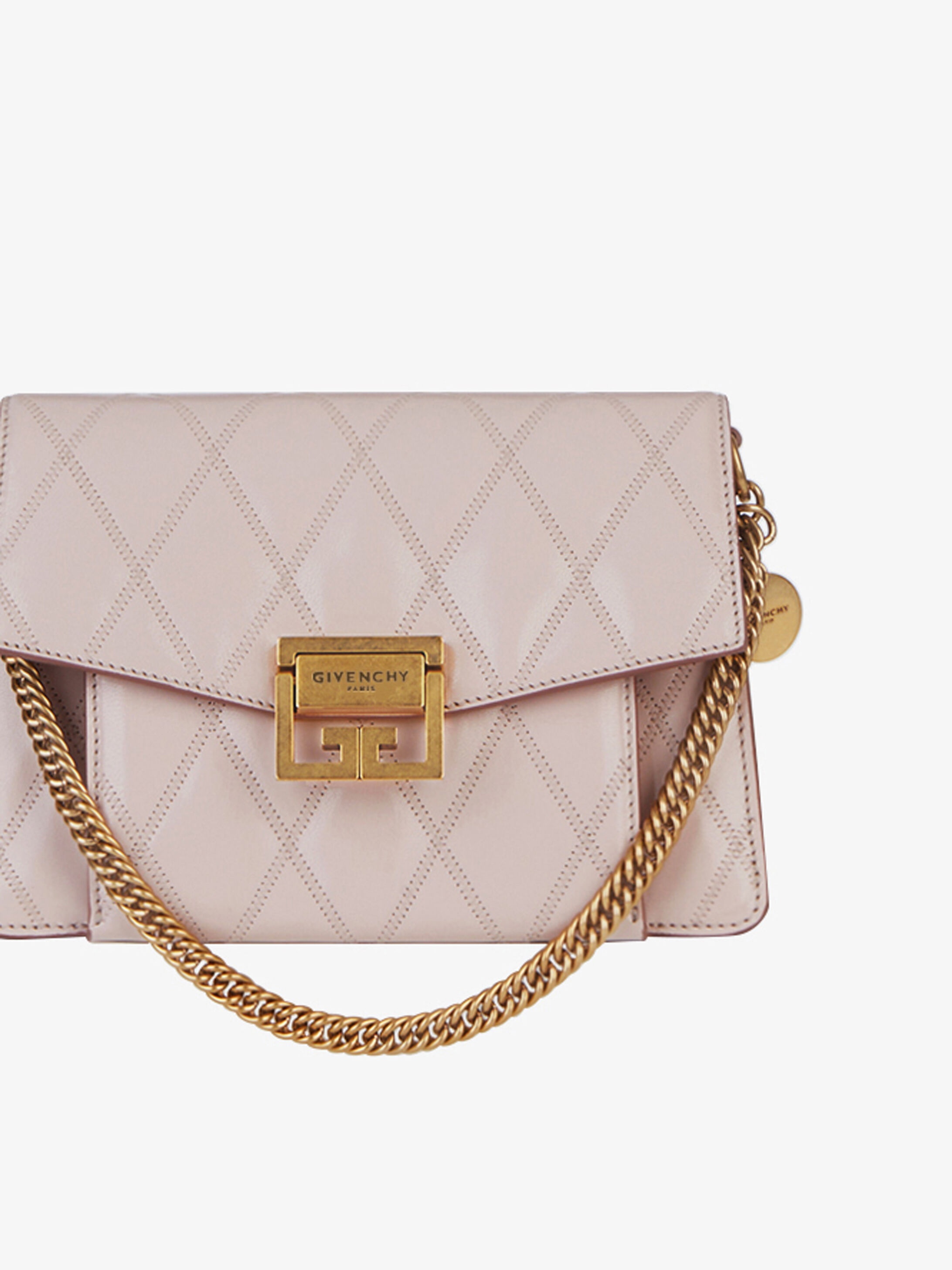 Small GV3 bag in diamond quilted leather - 7