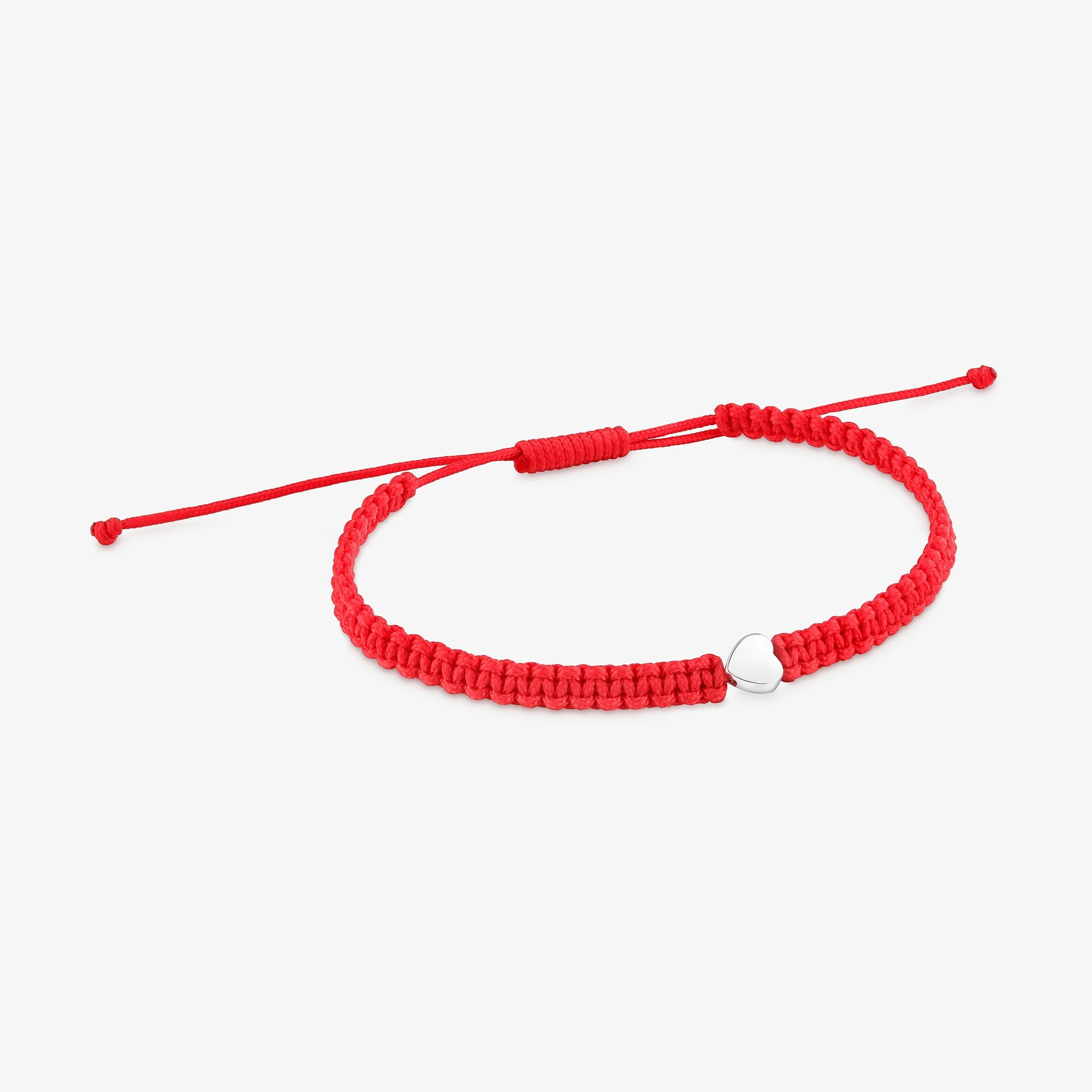 Silver and red nylon Bracelet with heart TOUS Motifs - 1