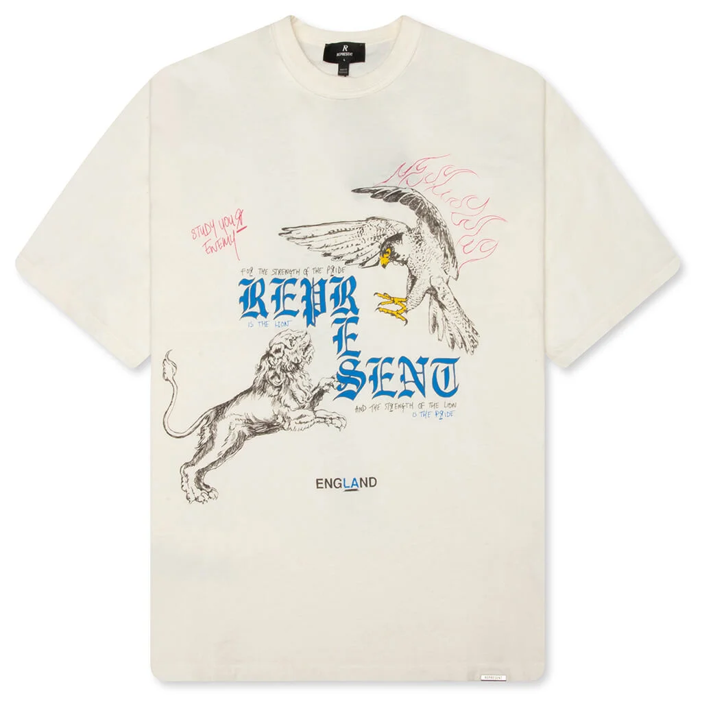 ENEMY T-SHIRT - FLAT WHITE - 1