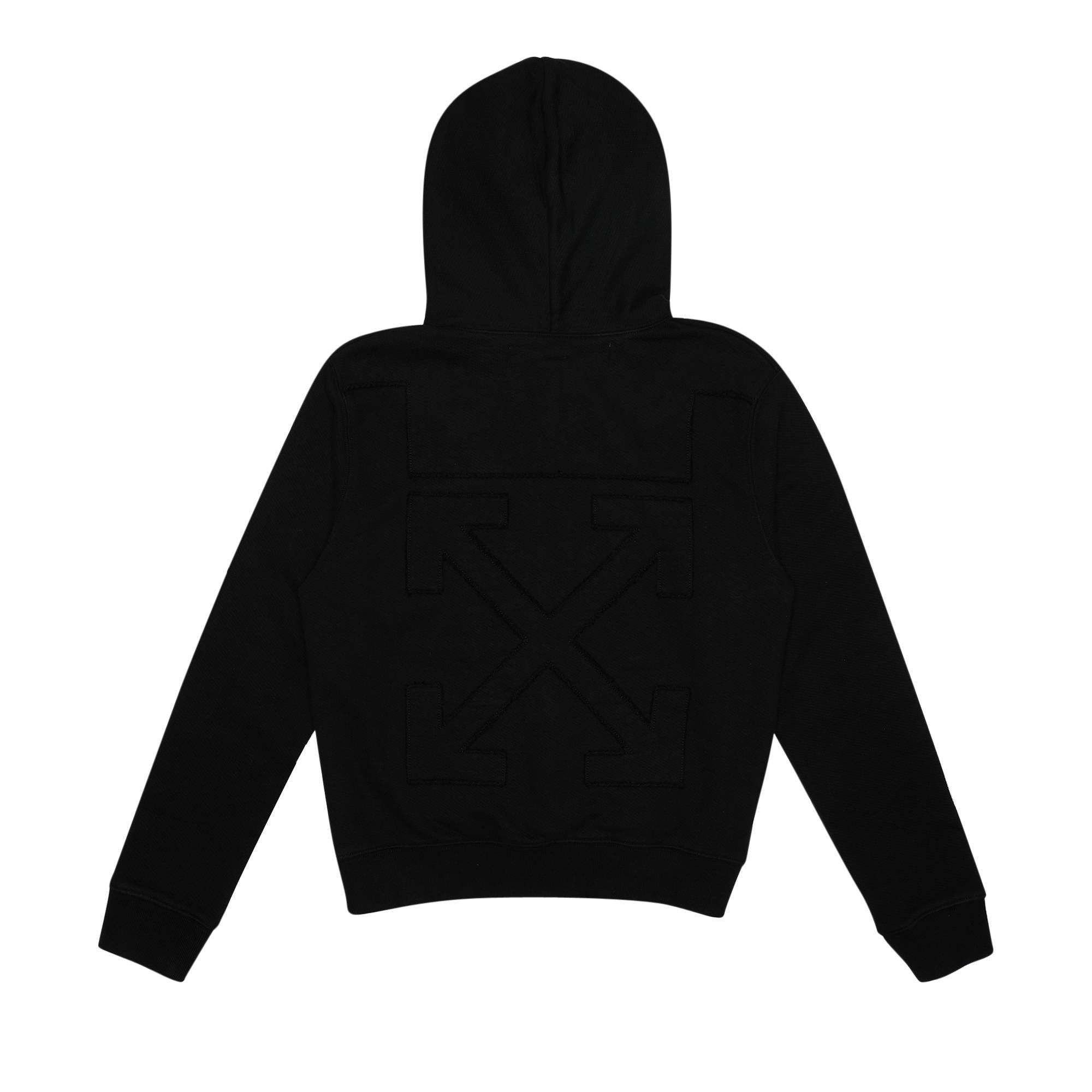 Off-White Arrow Logo Slim Hoodie 'Black' - 2