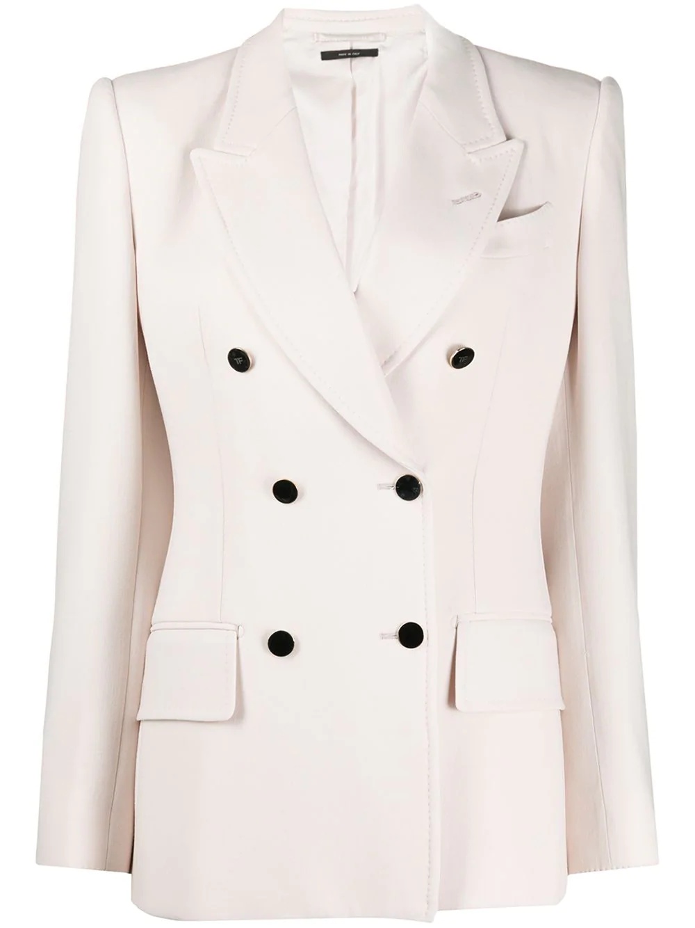 tailored double-breasted blazer - 1