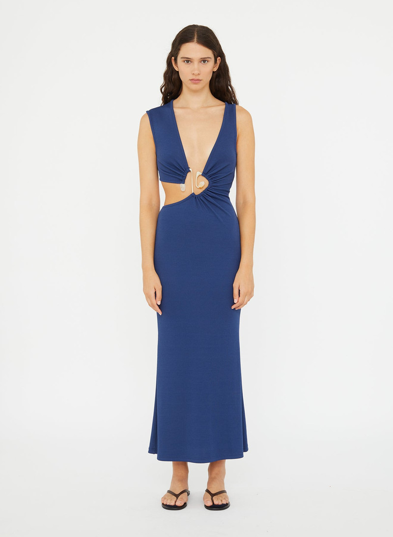 Spiral Crystal Cutaway Dress 1