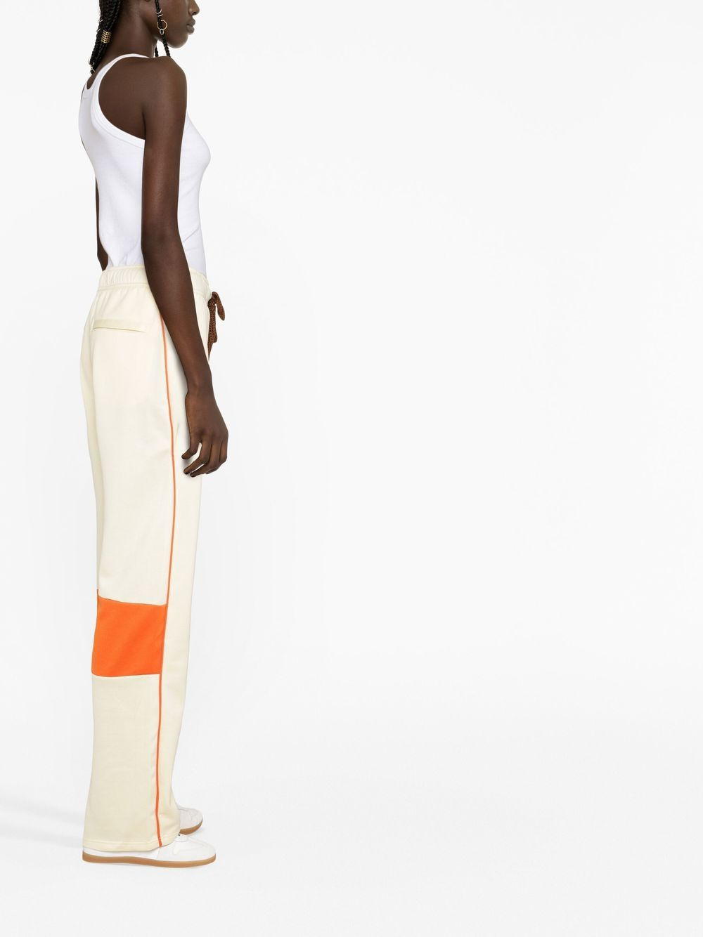contrast panel track pants - 4