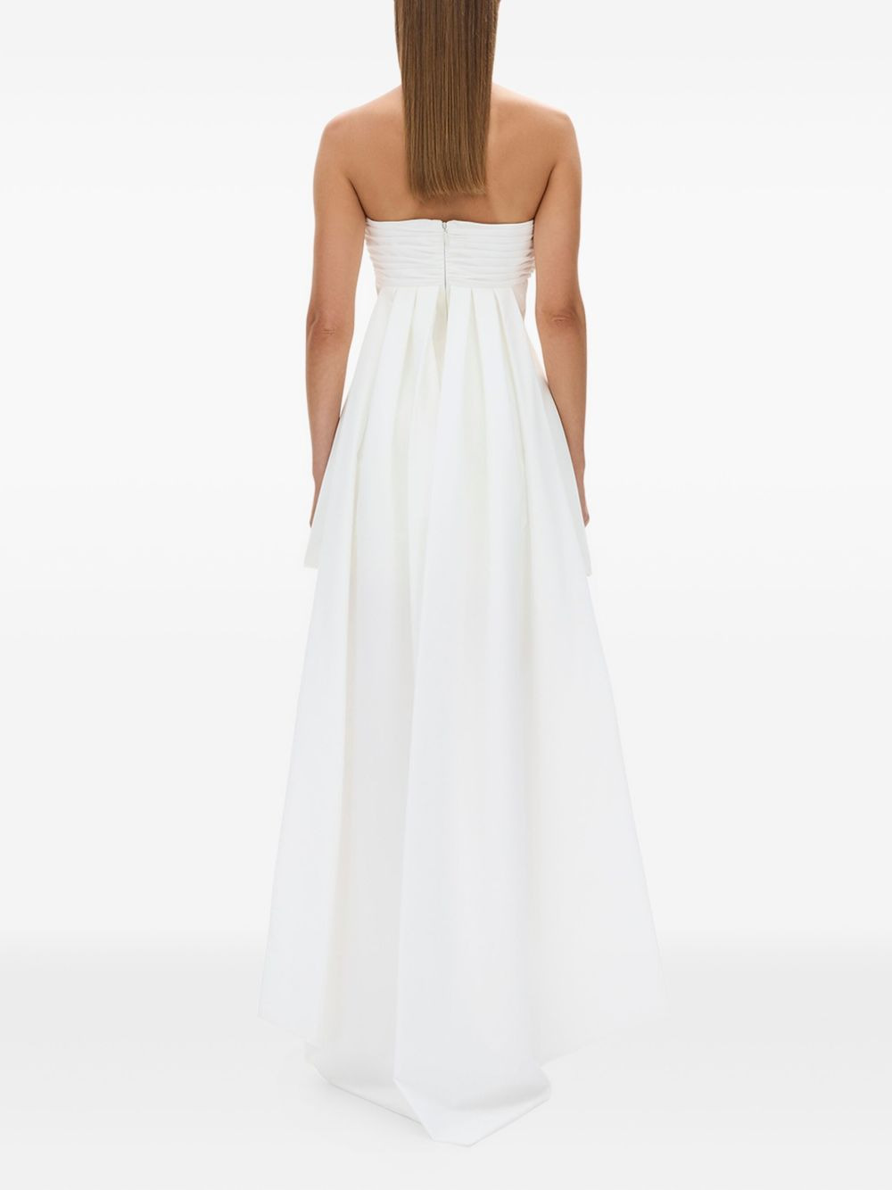 Odette strapless pleated mini dress - 4