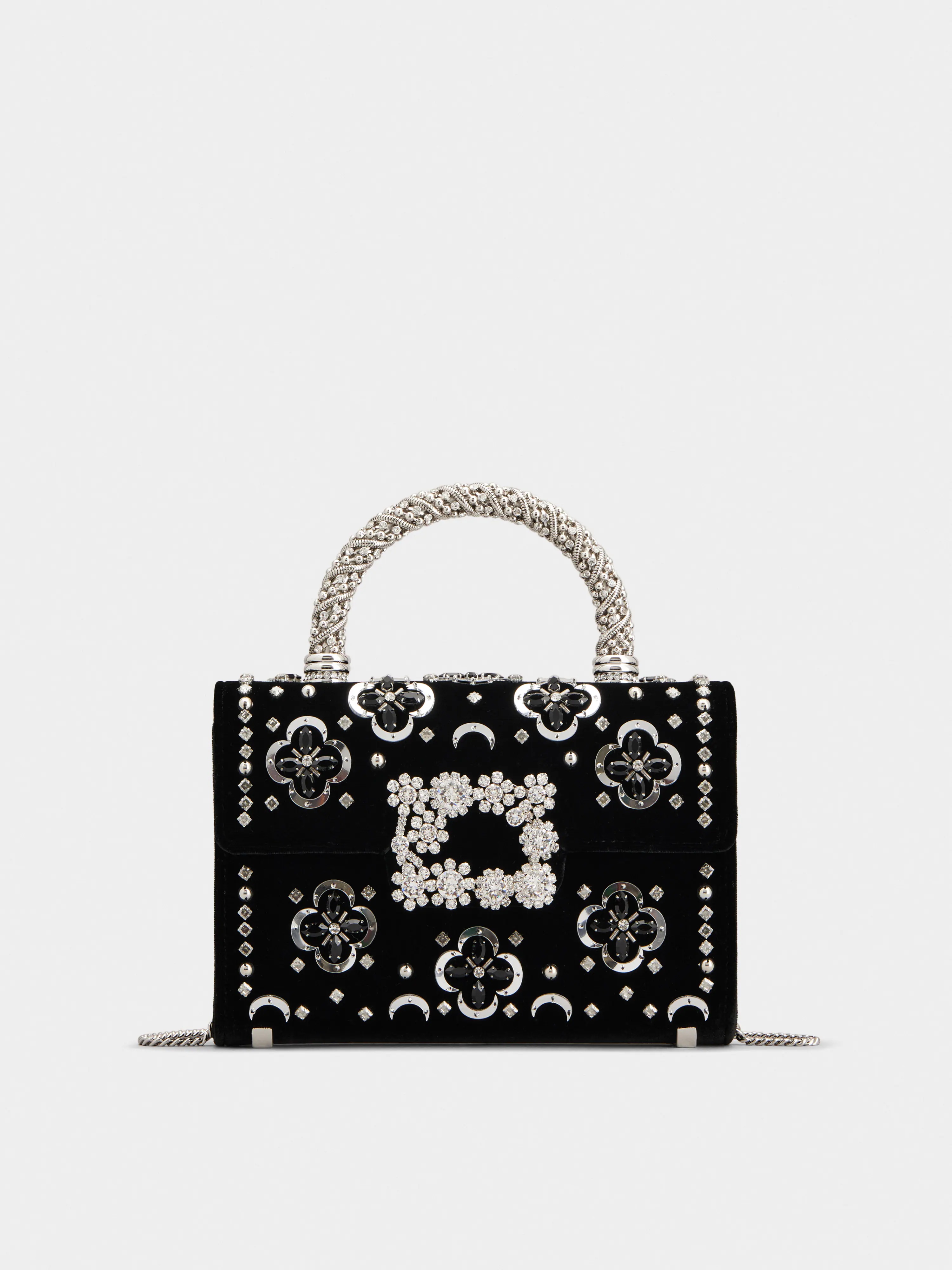 Jewel Efflorescence Mini Bag in velvet - 1