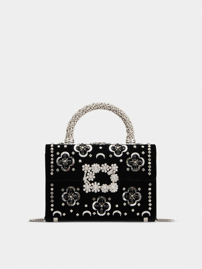 Jewel Efflorescence Mini Bag in velvet 1