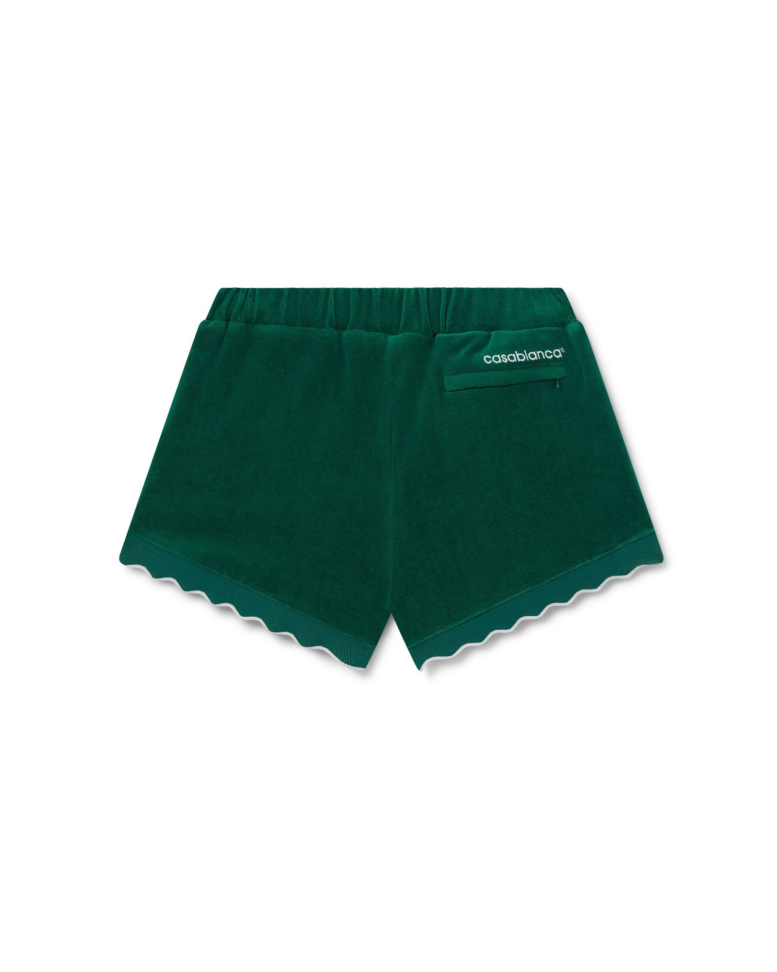 Scalloped Track Shorts - 2