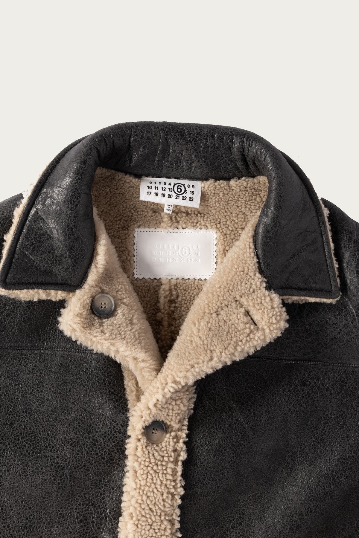 Reversbile Leather/Shearling Jacket - Black/Brown - 3