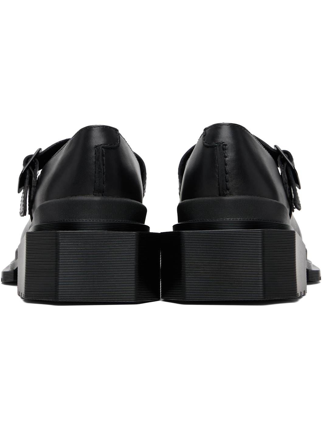 Black Maybole Square Toe Mary Jane Heels - 2