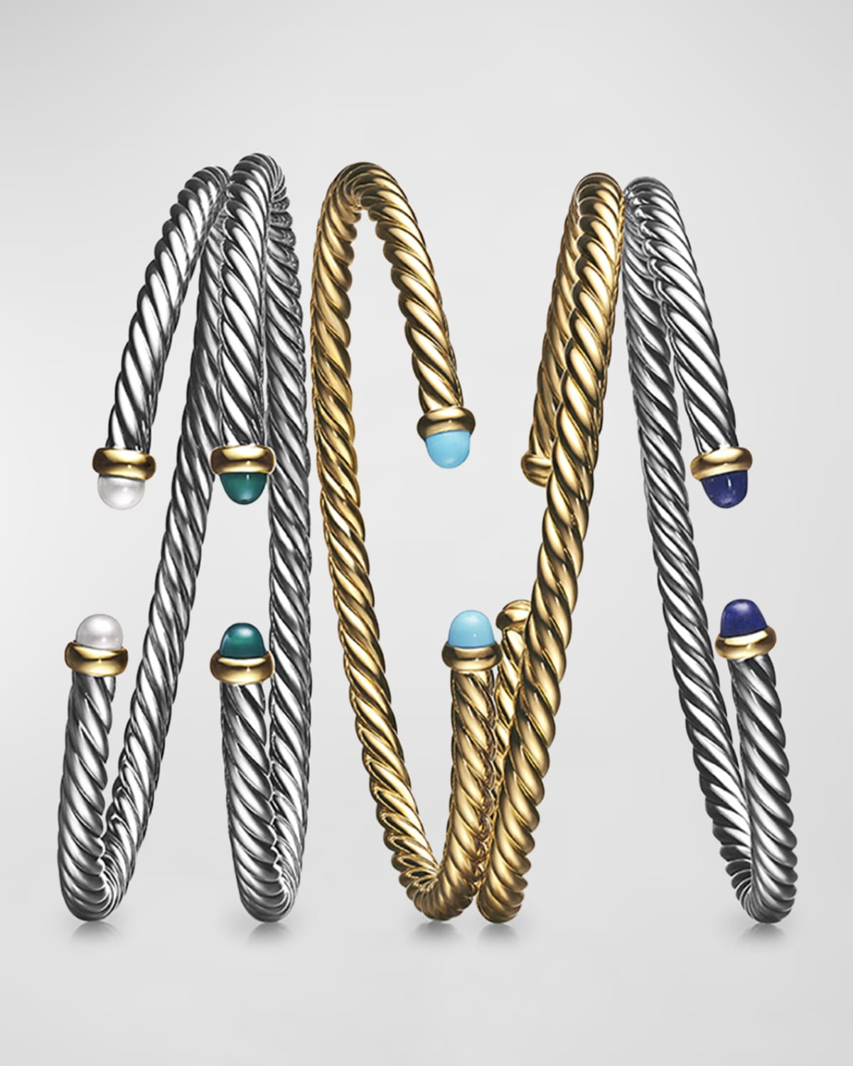 4.5mm Cablespira Oval Bracelet in 18k Gold - 6