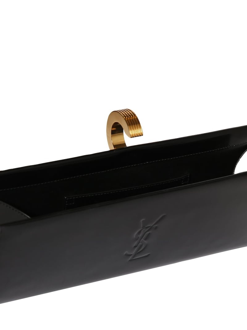 Daria Minaudiere brushed leather clutch - 6