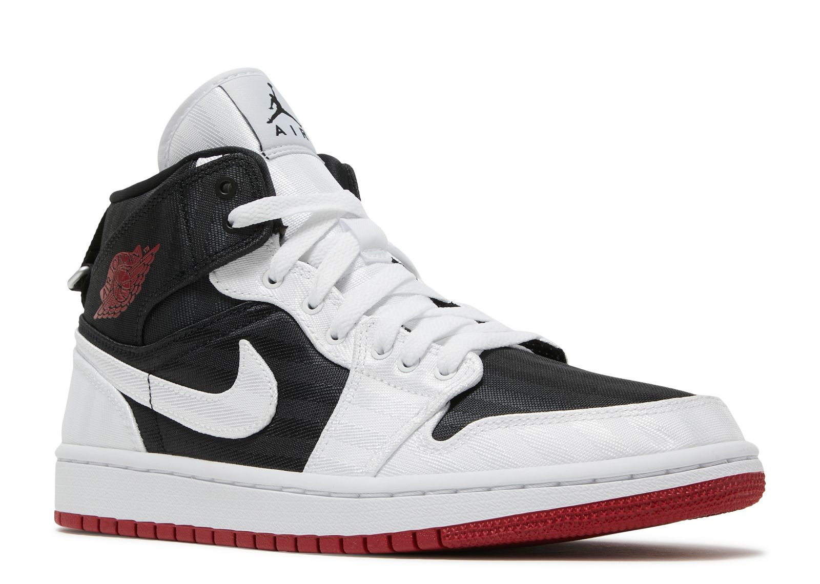 WMNS JORDAN 1 MID SE UTILITY 'WHITE BLACK GYM RED' - 2