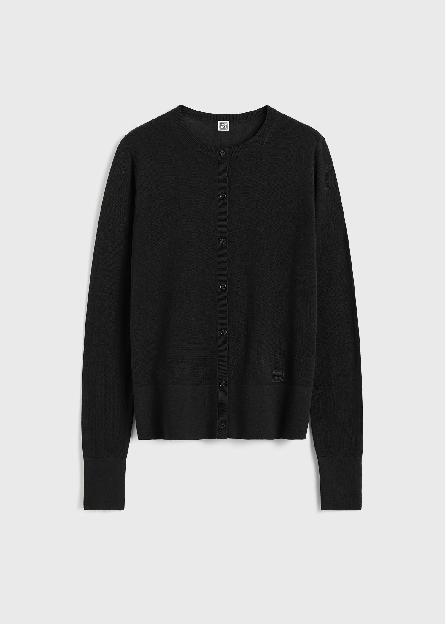 Fine knit cardigan black - 1