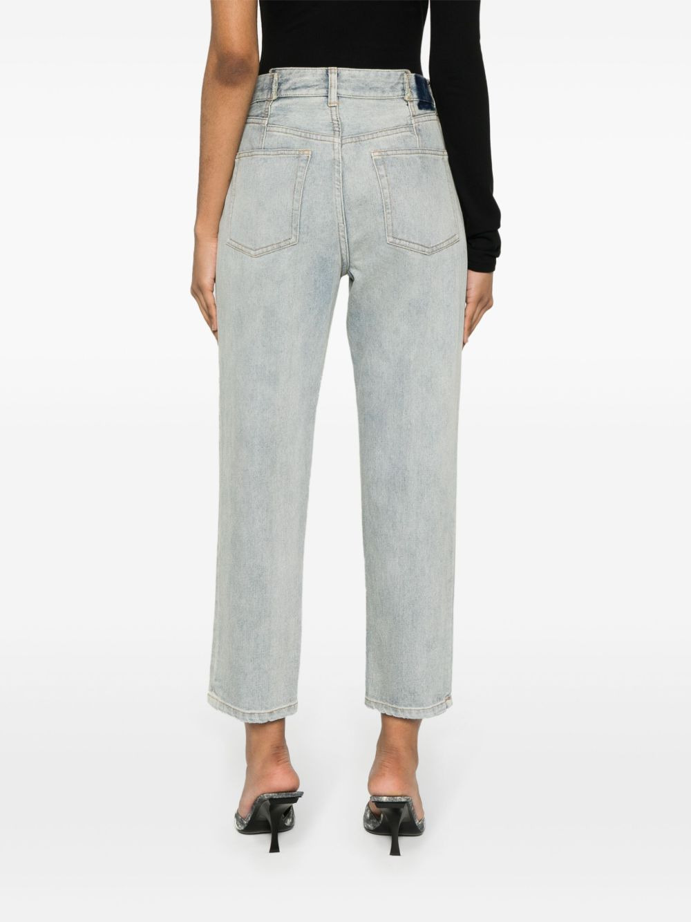 zip-detail denim jeans - 4