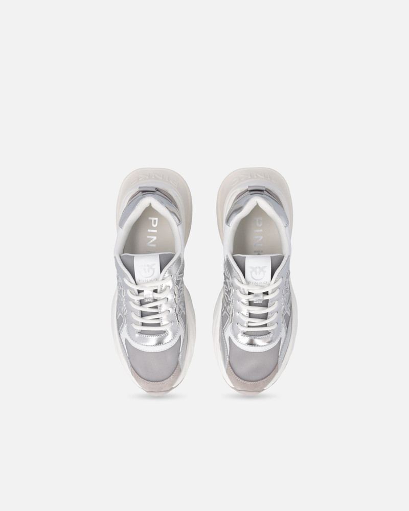 SNEAKERS WITH LAMINATED INSERTS AND LOVE BIRDS LOGO 9