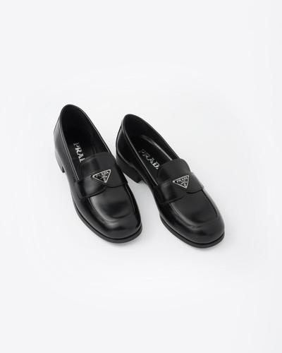 Prada Brushed leather loafers outlook