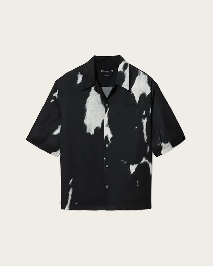 TEMPLAR OVERSIZED SHORT SLEEVE PRINTED SHIRT - 1