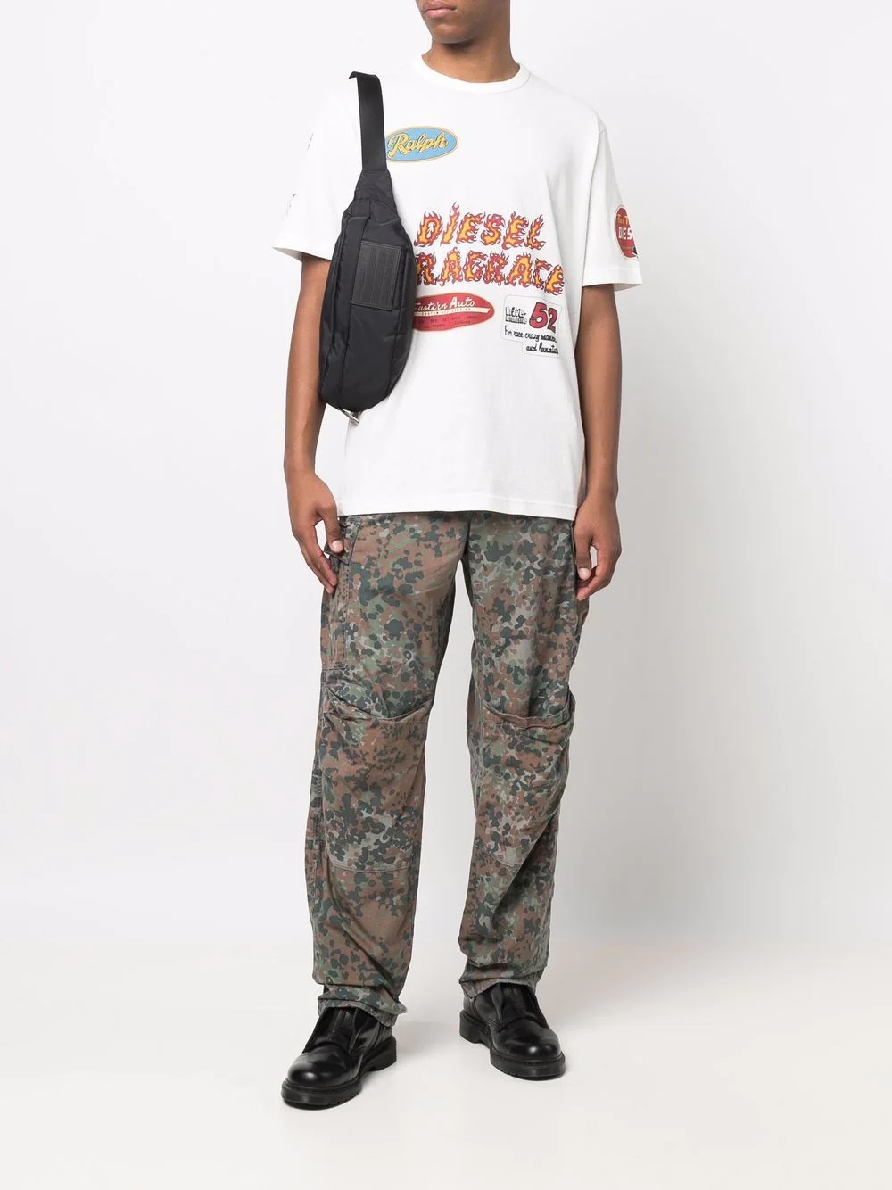 camouflage-print cargo trousers - 2