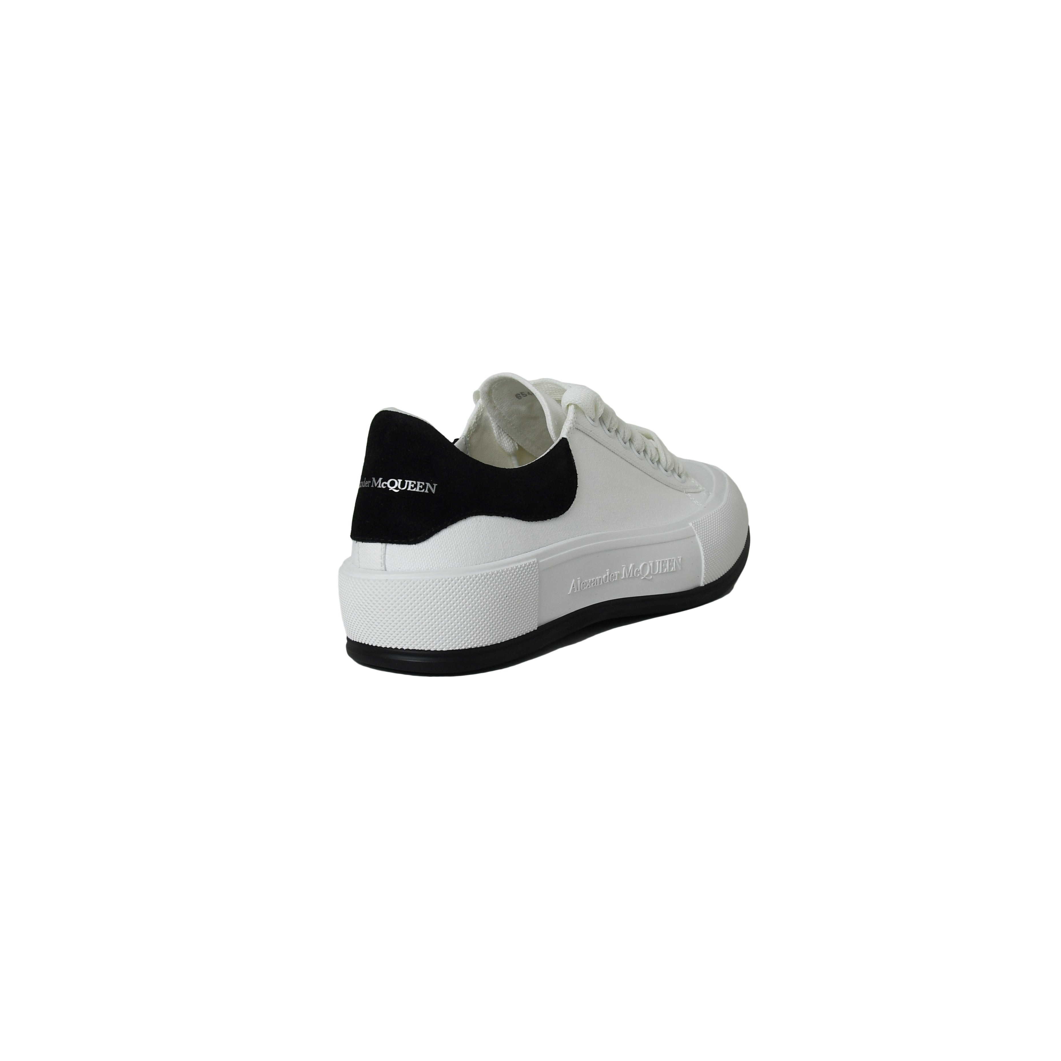 Alexander Mcqueen Tessuto S Gomma Sneakers White Black - 3