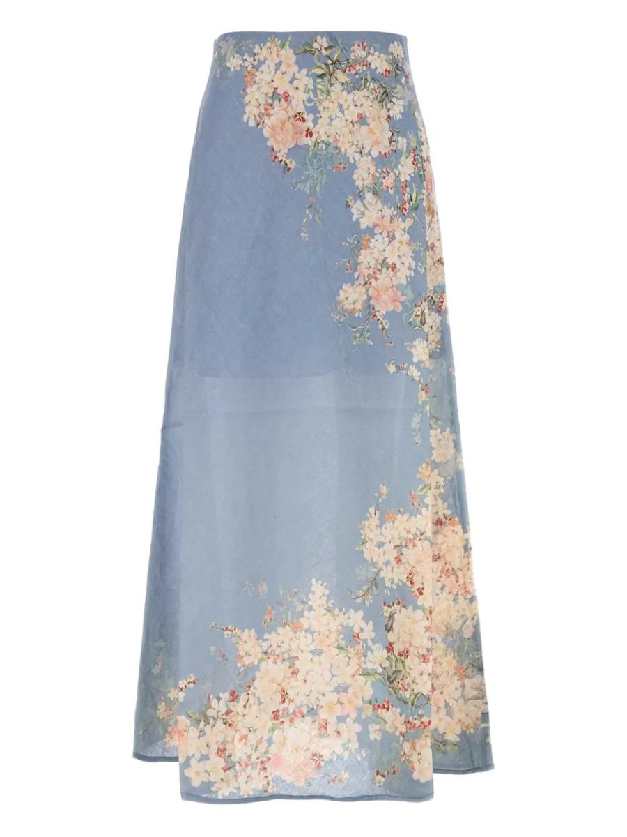 Zimmermann Cascadian Printed Long Skirt - 1