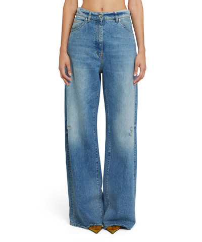 MSGM Solid color jeans with flared legs outlook