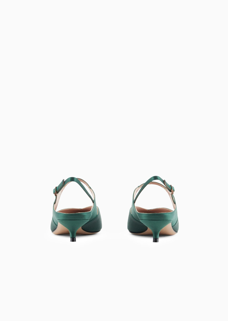 GIORGIO ARMANI Satin slingbacks outlook