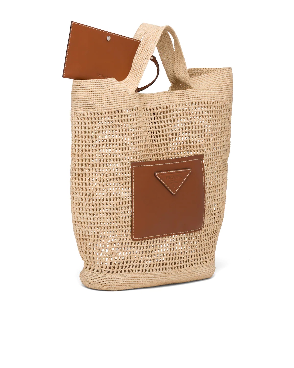 Raffia and Leather Tote - 2