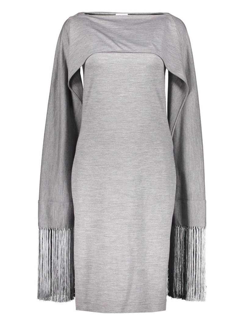 fringed-detail mini dress 1