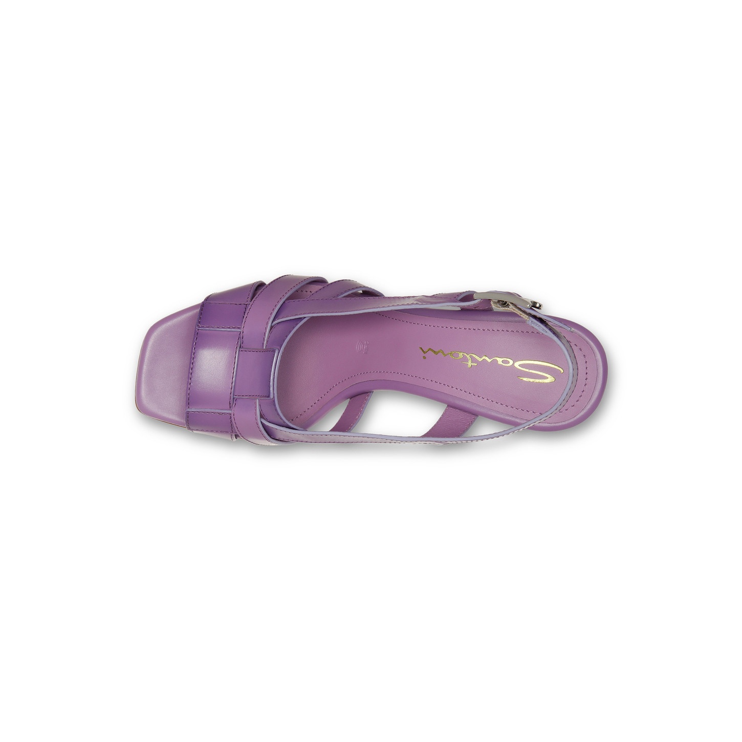 Women's purple leather high-heel Beyond sandal - 5