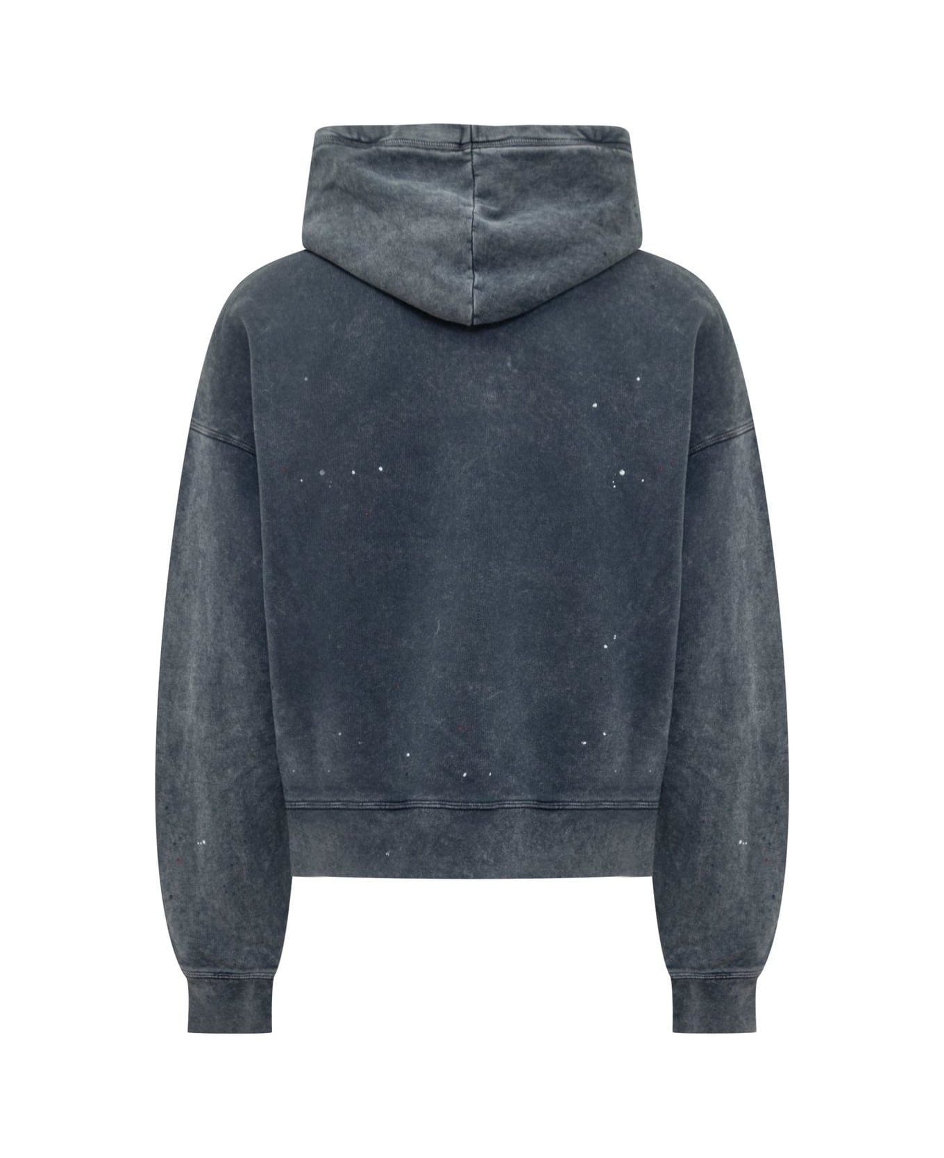 Distressed Drawstring Hoodie - 2