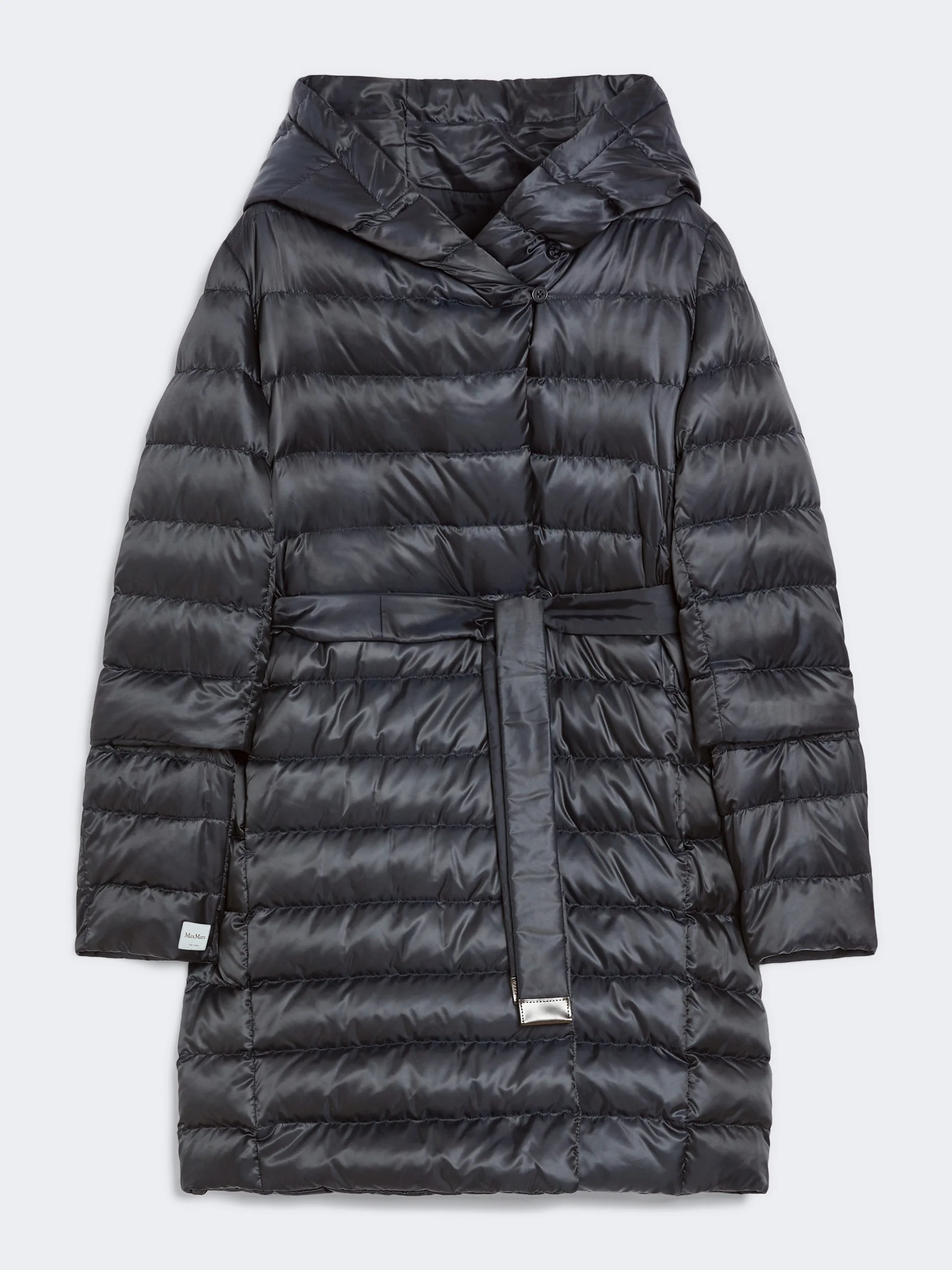 NOVEF Reversible down jacket in water-repellent satin - MIDNIGHTBLUE - 1