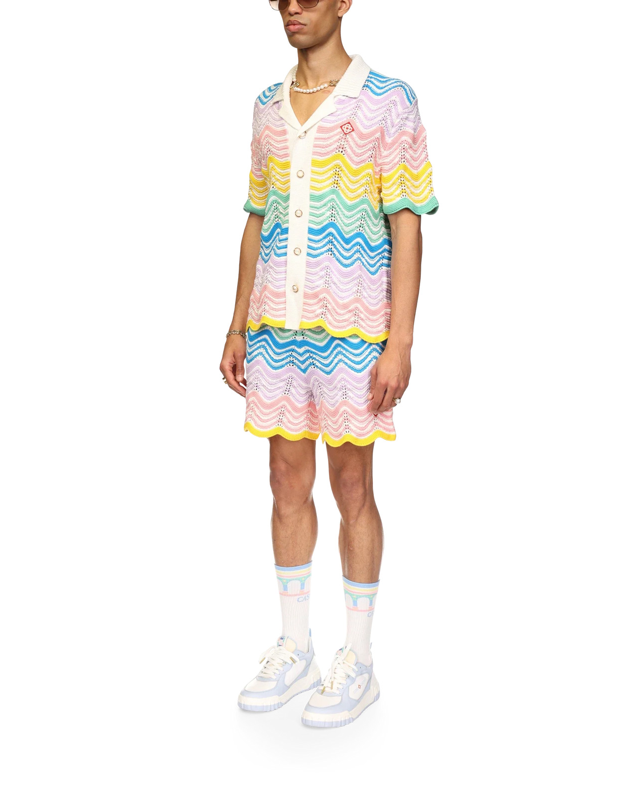 Gradient Wave Knit Shirt - 3