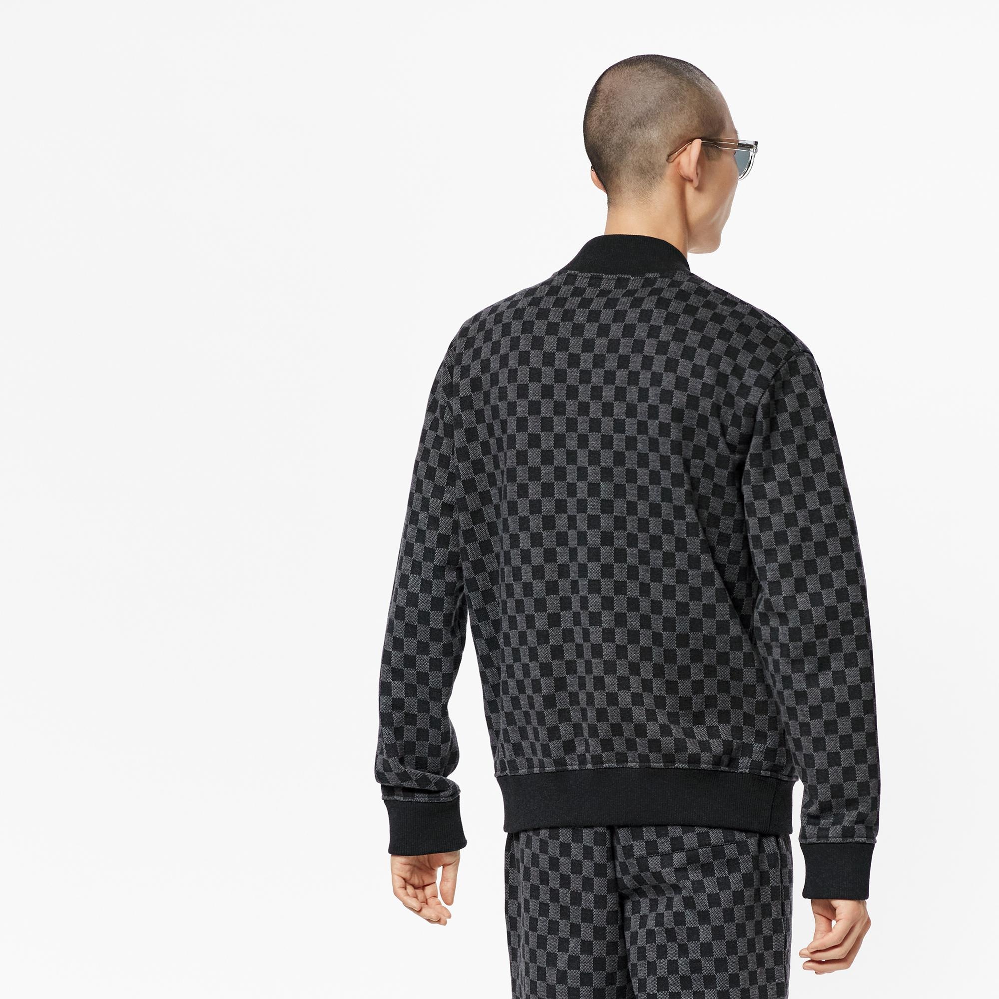 Damier Jacquard Zip-Through Bomber - 5