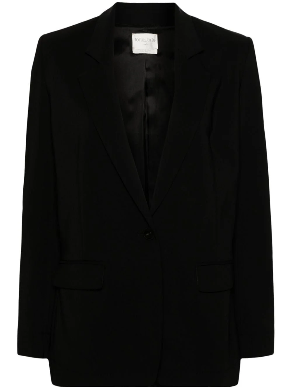 tailored single-breasted blazer - 1