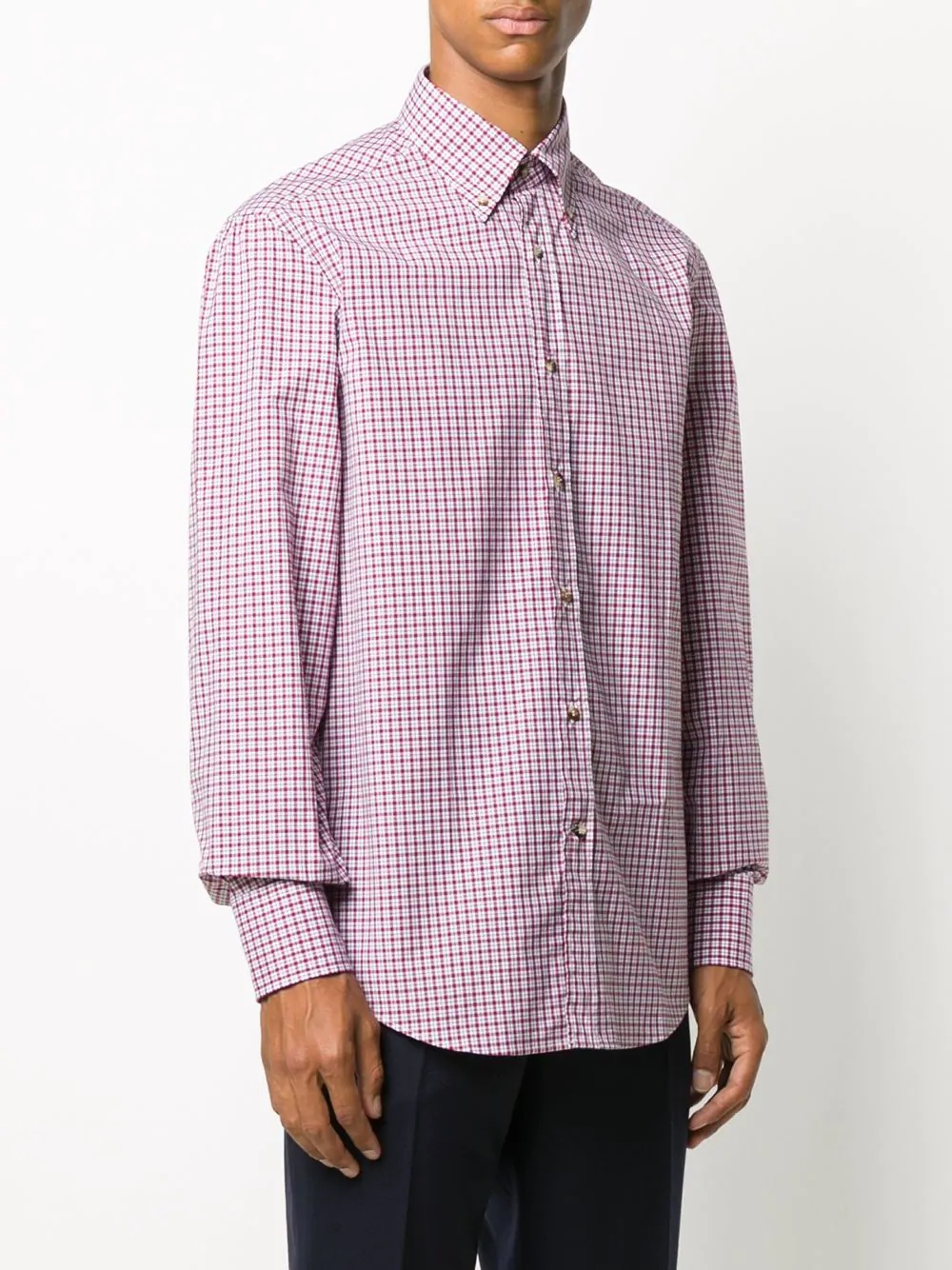 checked long sleeved shirt - 3